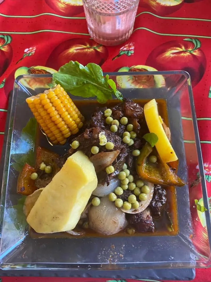 El Carbon Restaurant oxtail dish